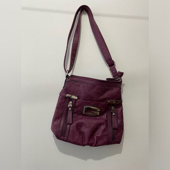 Purple leather gussaci bag - Picture 2 of 10